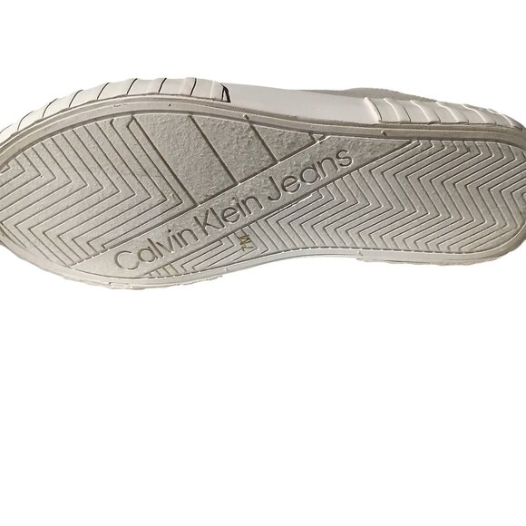 Calvin Klein Jeans Veronik Backless Sneakers Gray/Cream 7 (No Box) NWOT - Picture 3 of 4